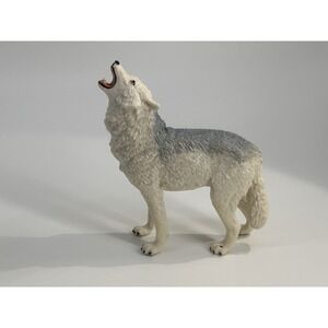 Vintage 1990 Safari Ltd Vanishing Wild TIMBER WOLF Animal Wildlife Figure